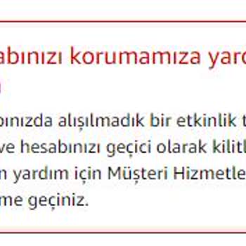 Amazon Hesabımı Askıya Aldı Ve Paramı Otomatik Olarak Çekiyor.