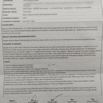 Madeniyagmarket.com Para İadesi Hakkında