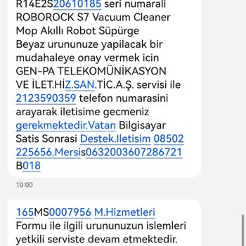 Roborock S7 Pişmanlığı 9000TL Servis Ücreti Garantili Ürüne