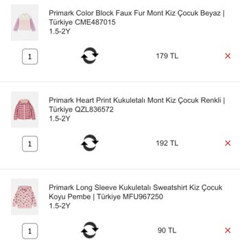 Primarkturkiye.com Siparişimde Fahiş Ücretlendirme!