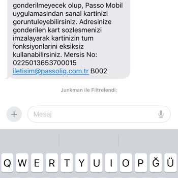 Passolig Fiziki Kart Göndermiyor