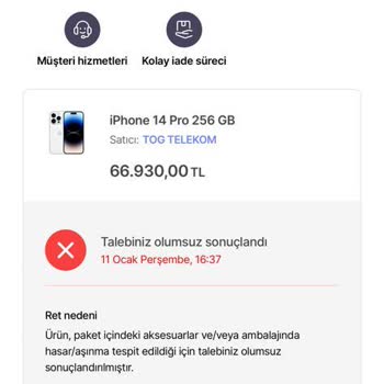 Hepsiburada'nın Çözümsüzlük Ve Dürüst Olmayan Yaklaşımı