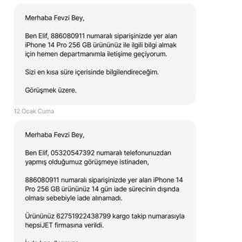 Hepsiburada'nın Çözümsüzlük Ve Dürüst Olmayan Yaklaşımı