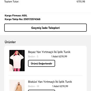 Probleme bei Rücksendung mit Modanisa