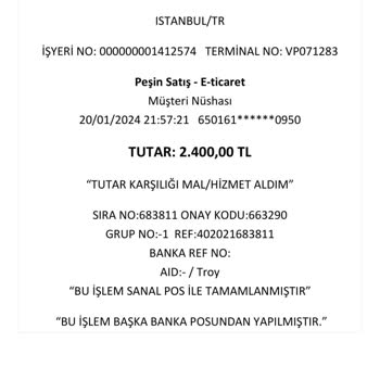 A101 Satış Olmadan Karttan Kesinti