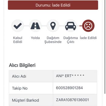 Zara Kargo Ve Dağıtım Sorun I