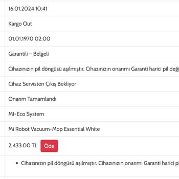 Xiaomi Mi Robot Süpürge