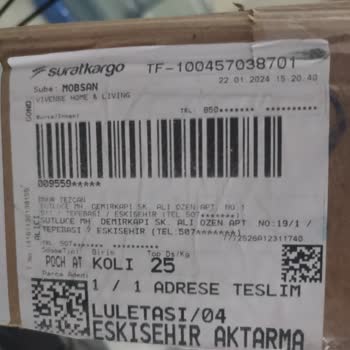 Sürat Kargo Pişmanlıktır. Ürünler Kapıya Atılıp Gidiyor