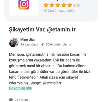 Guncelsikayetlerimiz.com Instagram Şikayet Tehdidi