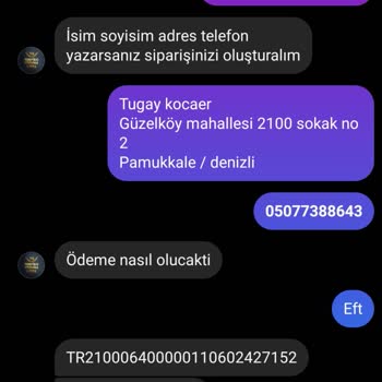 Torpidokorumastore Instagram Satış Sonrası Ürün Göndermemesi