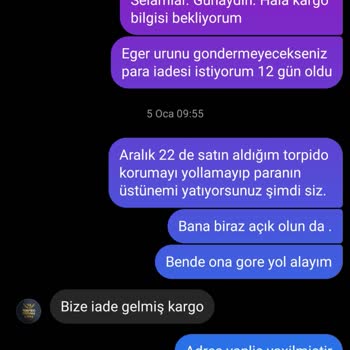 Torpidokorumastore Instagram Satış Sonrası Ürün Göndermemesi