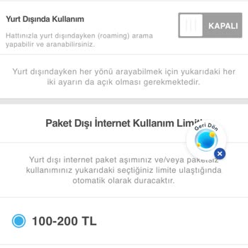Turkcell Yurt Dışı İnternet Kullanmama Ve Ödeme
