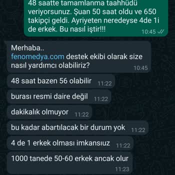 Fenomedya.com Nezaketsiz Yaklaşım Ve Taahhüde Uygun Davranmamak