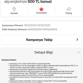 Garanti BBVA Bonus Kampanyası Hayal Kırıklığı