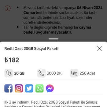 Vodafone Özel Paket Karmaşası