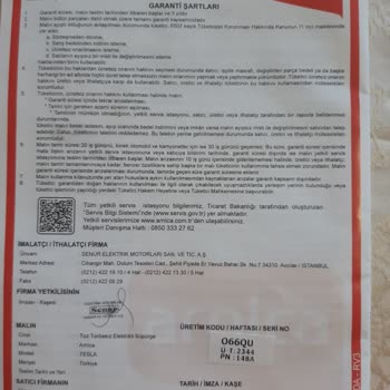 Arnica Tesla Premium Elekt. Süpürgesi. Marka Ürününe Sahip Çıkmıyor.