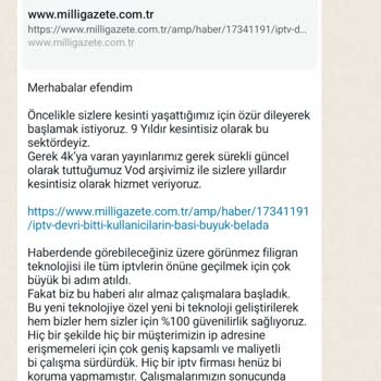 Sosyal IPTV İnternetten IPTV Hizmeti Mağduriyeti