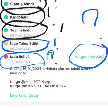 Dolap Kargo / PTT İmha Edeceğini Söylüyor