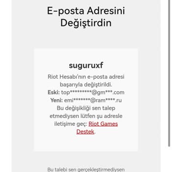 Riot Games Riot Hesabım Çalındı