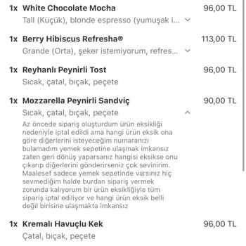 Yemeksepeti Ve Starbucks Sipariş Hayal Kırıklığı