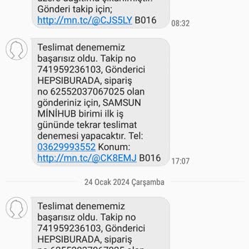 MNG Kargo Samsun Minihub Şubesi Personeli Şikayet