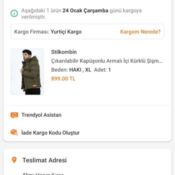 Trendyol Kargo Şirketi Kargomu Adresime Getirmiyor