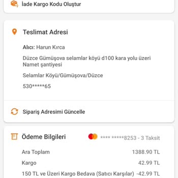 Trendyol Kargo Şirketi Kargomu Adresime Getirmiyor
