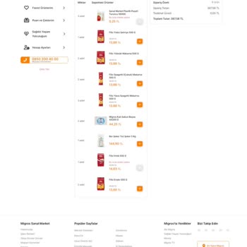 Migros Tek Taraflı Sipariş İptali