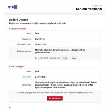 N11'in Paramı Ödememesi