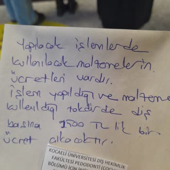 Kocaeli Üniversitesi Diş Hekimliği Fakültesi Çocuğun Dişi Dolgu Olacaktı Her Dis Başına 1500 TL İstediler