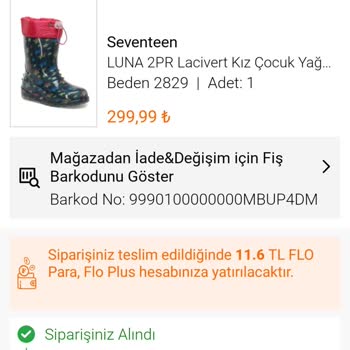 FLO Ayakkabı Gönderilmeyen Siparişler Var