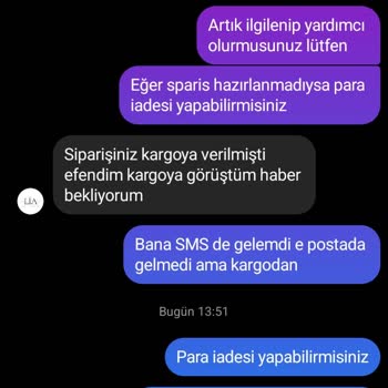Lia Collecting Kargolanmayan Ürün Ve İlgisizlik Sorunu
