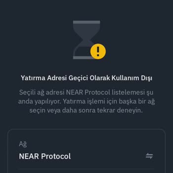 Binance'den Gelen Hata