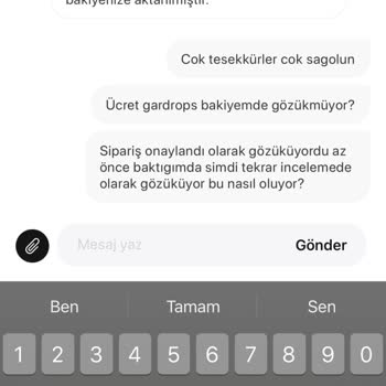 Gardrops Hesap Bakiyeme El Koydu!