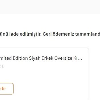 Trendyolmilla Trendyol Para İade Problemi