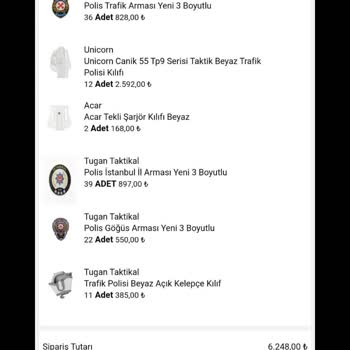 Polis Sepeti Eksik Ve Hatalı Ürünler