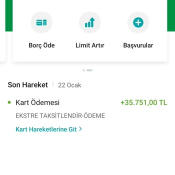 Garanti Bankası Kredi Kartımı Taksitlendirmiş