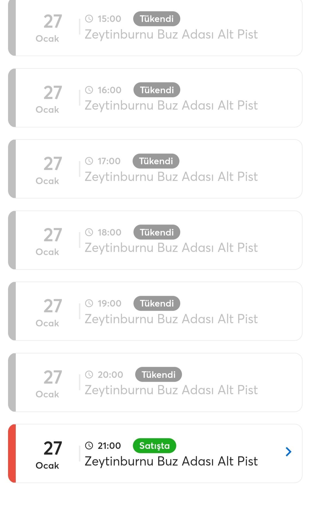 Biletix Buz Adası Pisti İçin Bilet Alamıyorum - Şikayetvar