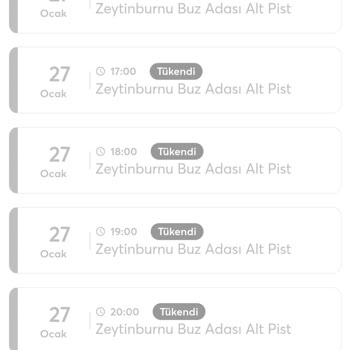 Biletix Buz Adası Pisti İçin Bilet Alamıyorum