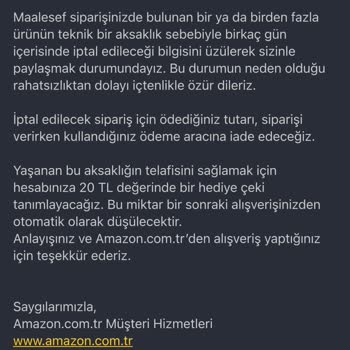 Amazon Yine Rezaletlerde. Yazık