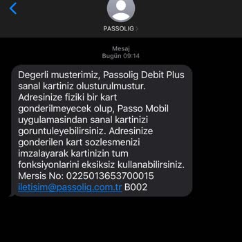 Passolig Passo Kartımı Adresime İstiyorum
