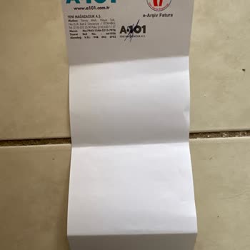 A101 Fatura Ve Fiş Vermiyor