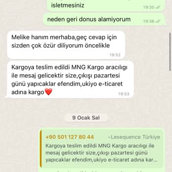 45 Gündür Ürün Veya İade Bekliyorum Lesequence Geri Dönüş Yapmıyor