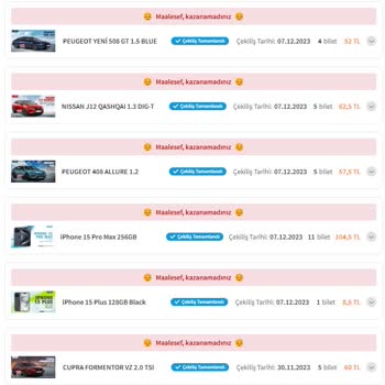 Trendyol Çekiliş Hile Şüphesi