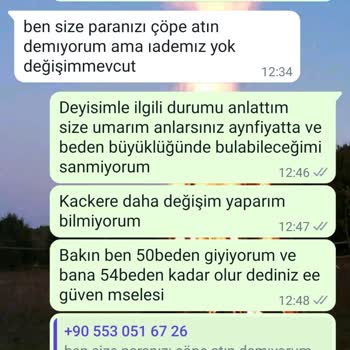 Madeogiyim (Instagram) Ürünün İadesini İstiyorum