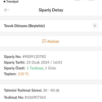 Trendyol Yemek Yanlış Adrese Sipariş Sorunu