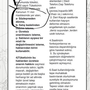 Saat & Saat Mağazada İade Süresi "gün İçi İmiş"