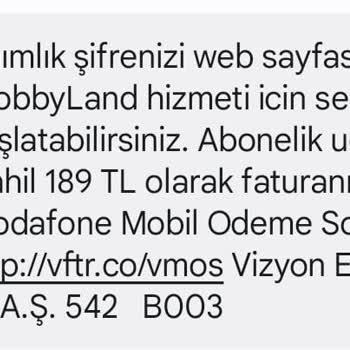 Vodafone Mobbyland İznim Dışında Ve Habersiz Üyelik Ücreti Kesildi