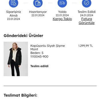 Mavi Hayal Kırıklığına Uğratan Mont Alışverişi!