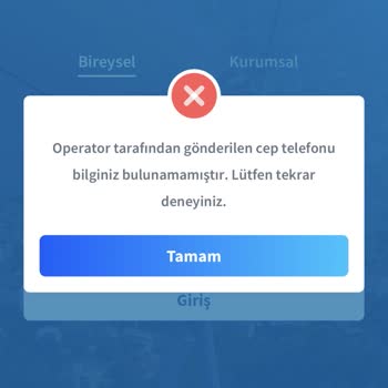 Halkbank Operatör Tarafından Gönderilen Cep Telefonu Bilginiz Bulunamamıştır